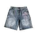Prestige “embossed” denim shorts