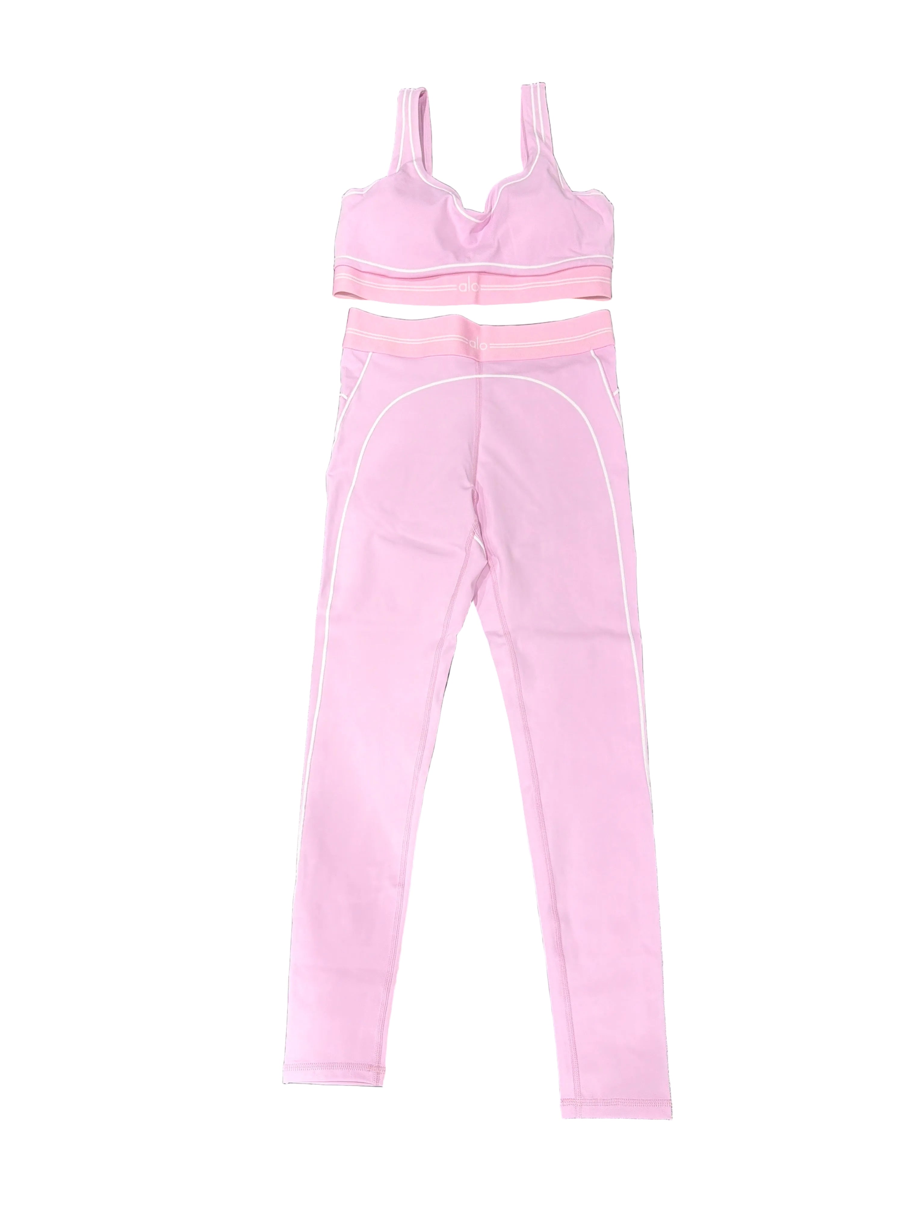 Women’s Pink Alo (full set) top+bottom