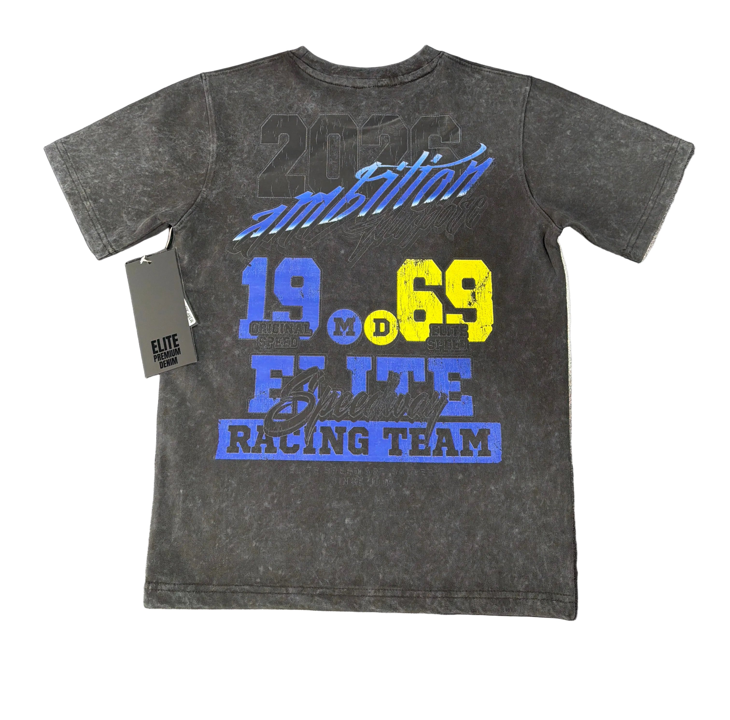Kids Elite Premium Denim “motocross” tee