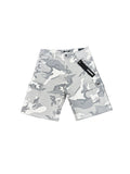 kindred white camo shorts with rhinestones