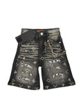 Kids Elite premium black Jean shorts
