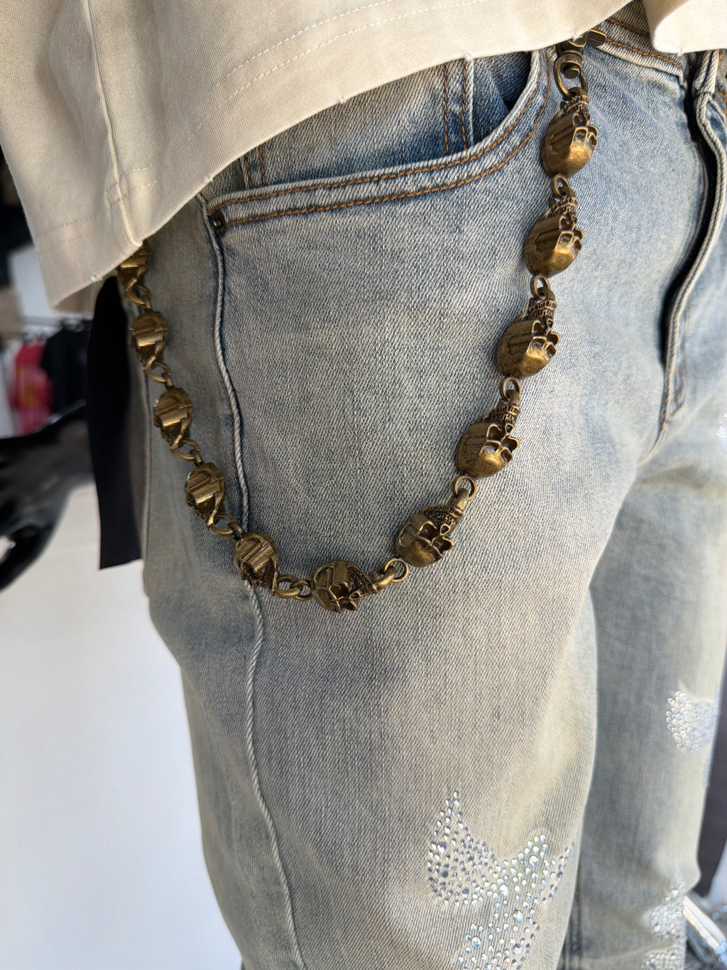 Skull wallet chain