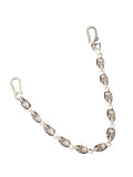 Silver skull wallet chain