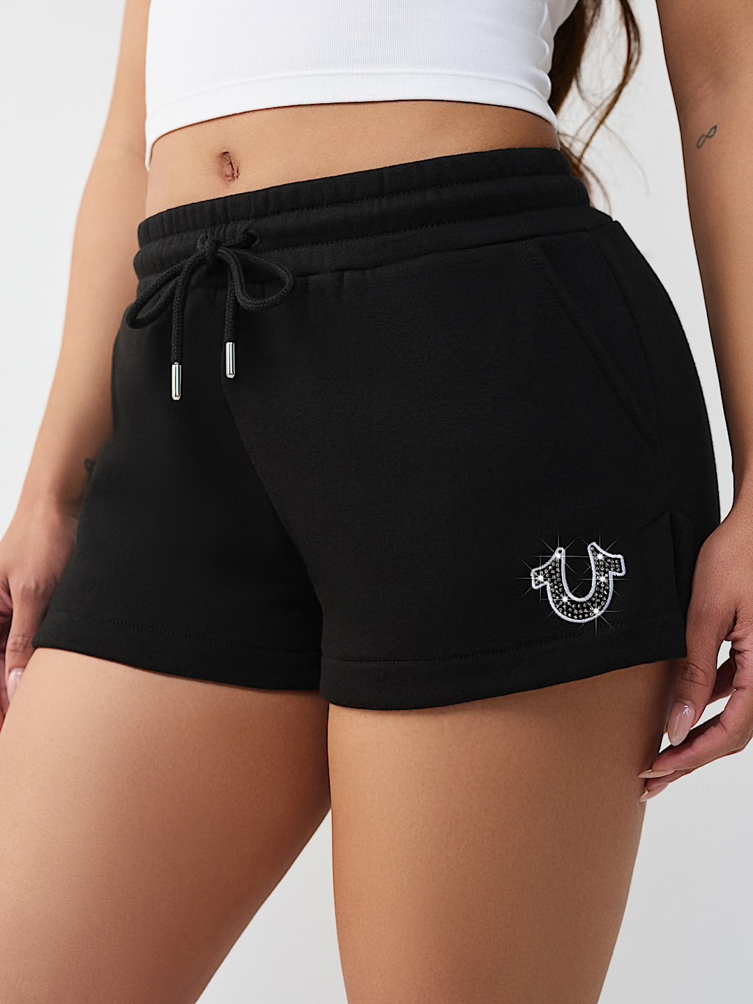 Embroidered True Religion Lounge Shorts