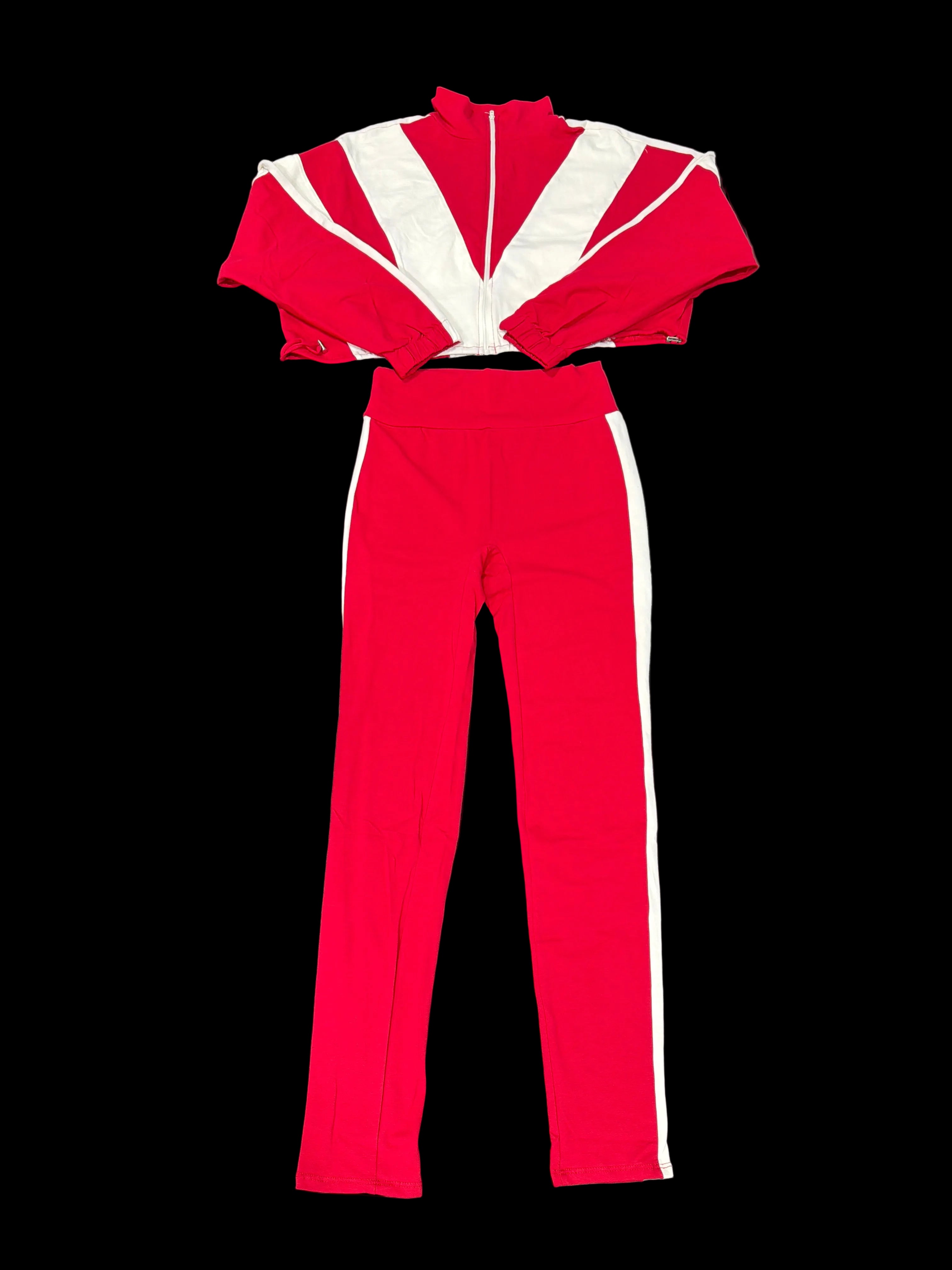 Women’s red sweat suit (top+bottom)