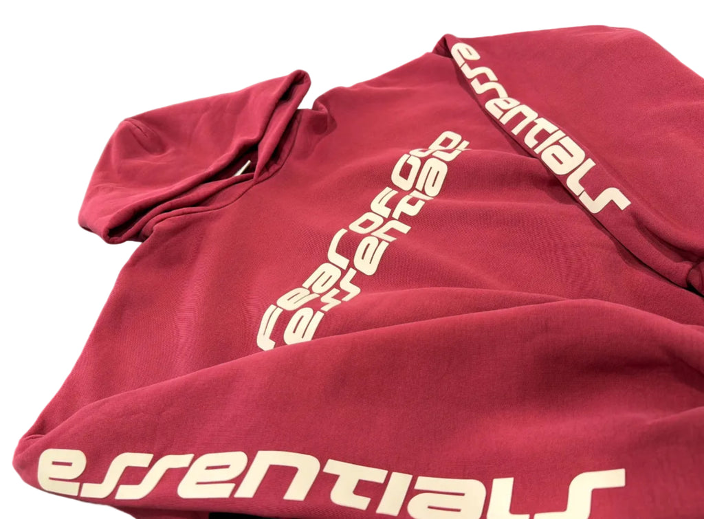 “Essentials” Fog (red) hoodie