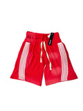Kindred double waisted red sweat-shorts