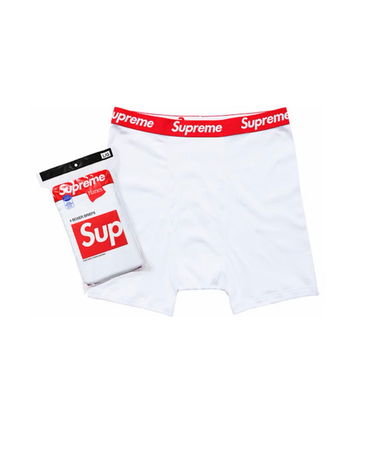 Supreme (4 pack) boxer briefs (white)