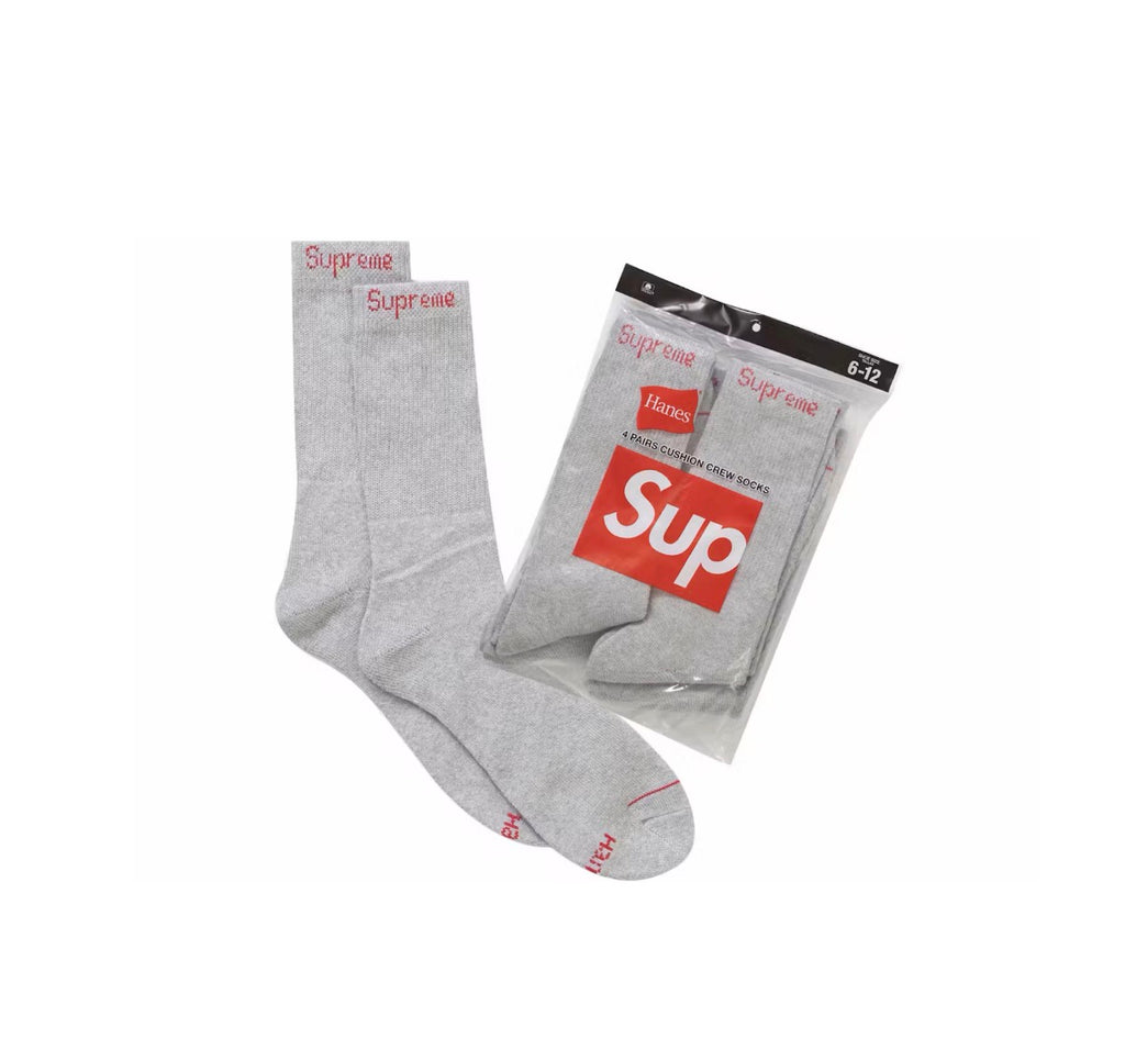 Supreme socks (Grey) size 6-12