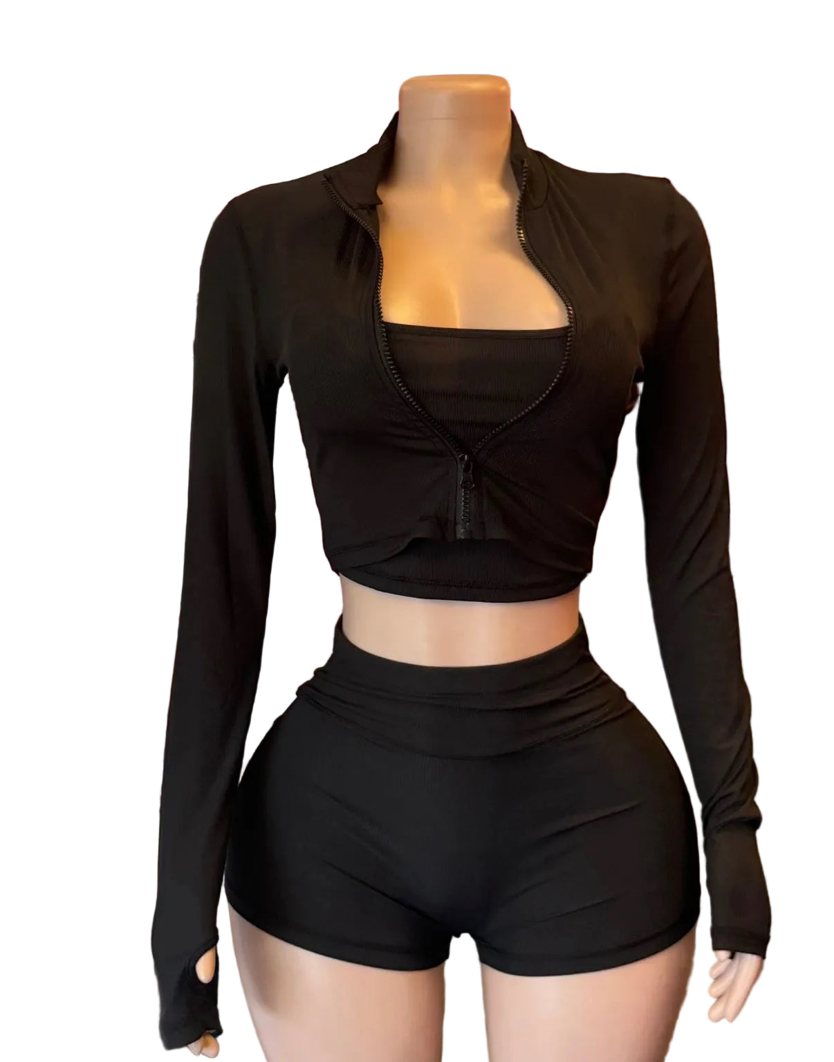 3 piece yoga set (jacket,tank top and bottom)