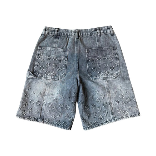 Prestige “embossed” denim shorts